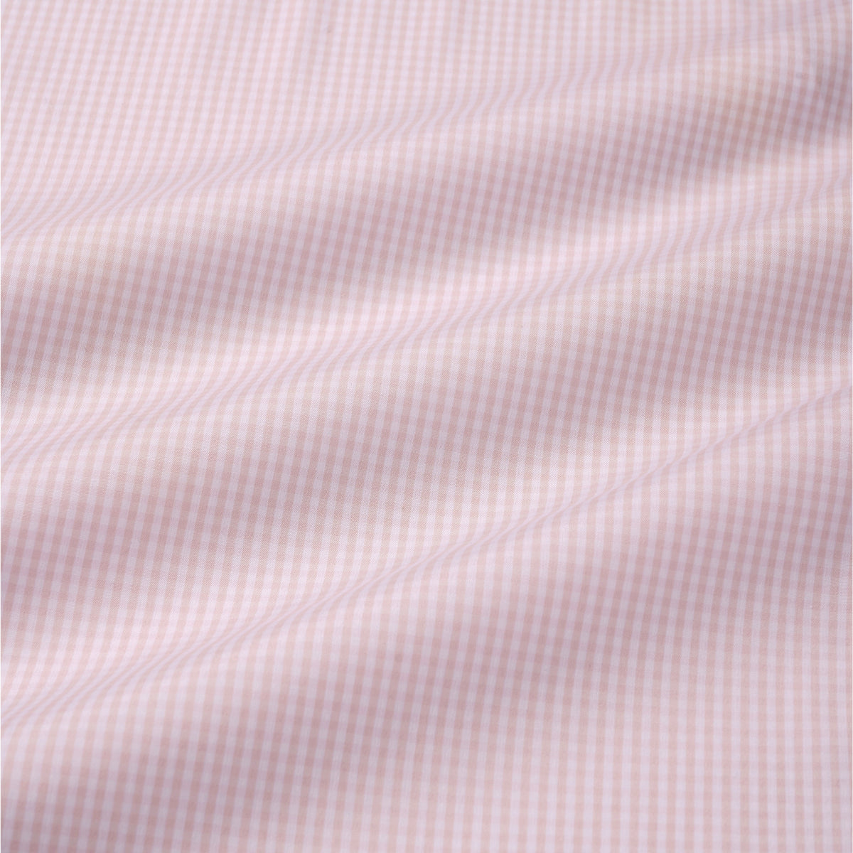 Pale Pink & White Classic Fit Double Cuff Essential Gingham Formal Shirt