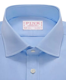 Pale Blue Classic Fit Double Cuff Poplin Formal Shirt