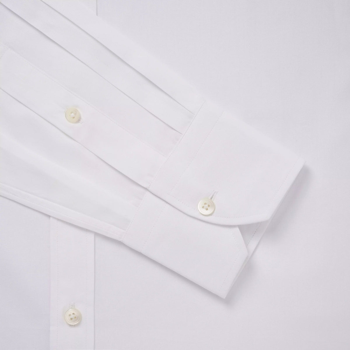 White Athletic Fit Stretch Plain Poplin Formal Shirt