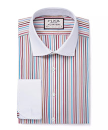 Multicolour Classic Fit Multi Bengal Stripe Formal Shirt