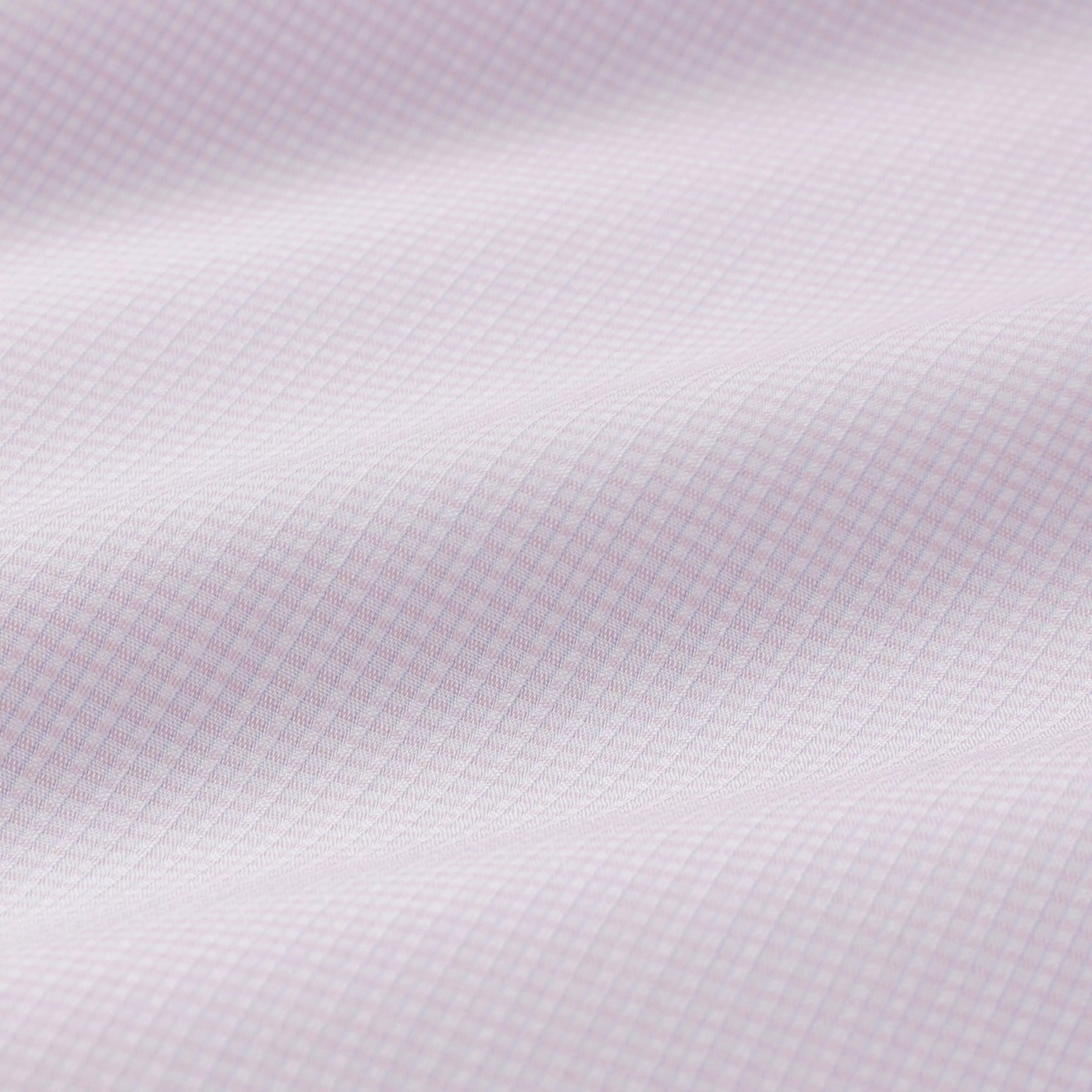Pale Pink Tailored Fit Micro Check Formal Shirt
