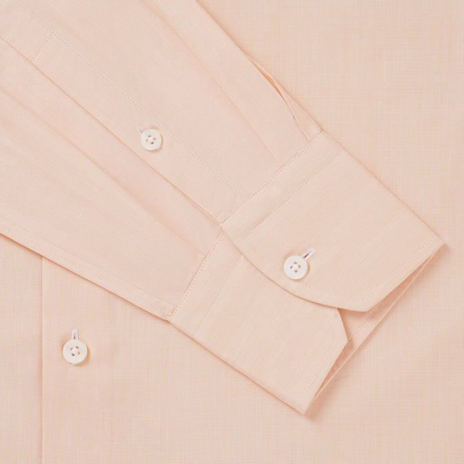 Orange Tailored Fit End On End Formal Shirt