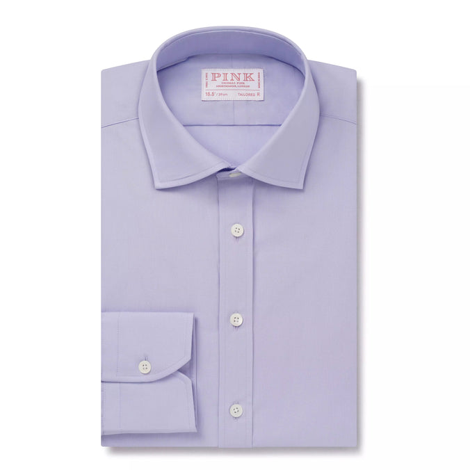 Lilac Tailored Fit Cotton Poplin Formal Shirt