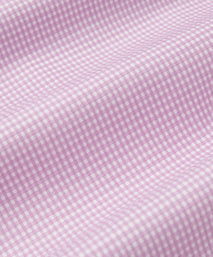 Pale Pink & White Classic Fit Micro Check Formal Shirt