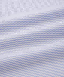 Sapphire Blue & White Slim Fit Double Cuff Panama Thin Stripe Formal Shirt