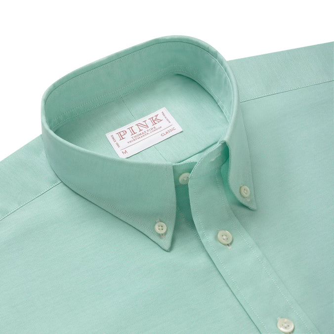 Spearmint Green Classic Fit Button Down Smart Casual American Oxford Shirt