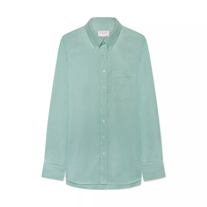 Spearmint Green Classic Fit Button Down Smart Casual American Oxford Shirt