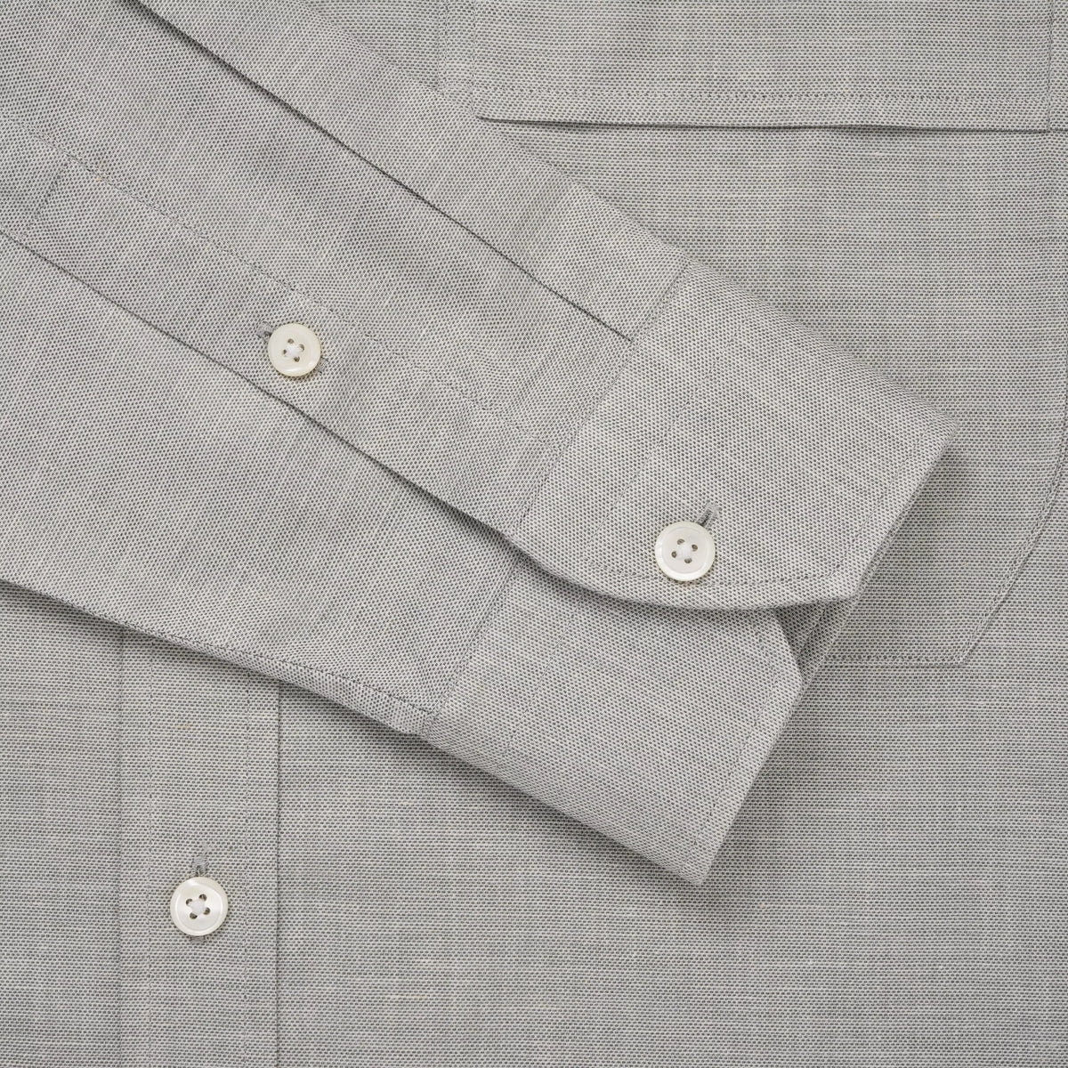 Pale Green Slim Fit Smart Casual Cotton Linen Slub Shirt